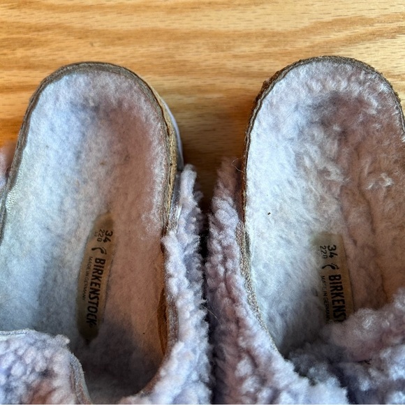 Birkenstock Arizona Teddy Shearling Fur Purple Fog EU34 - Picture 10 of 10